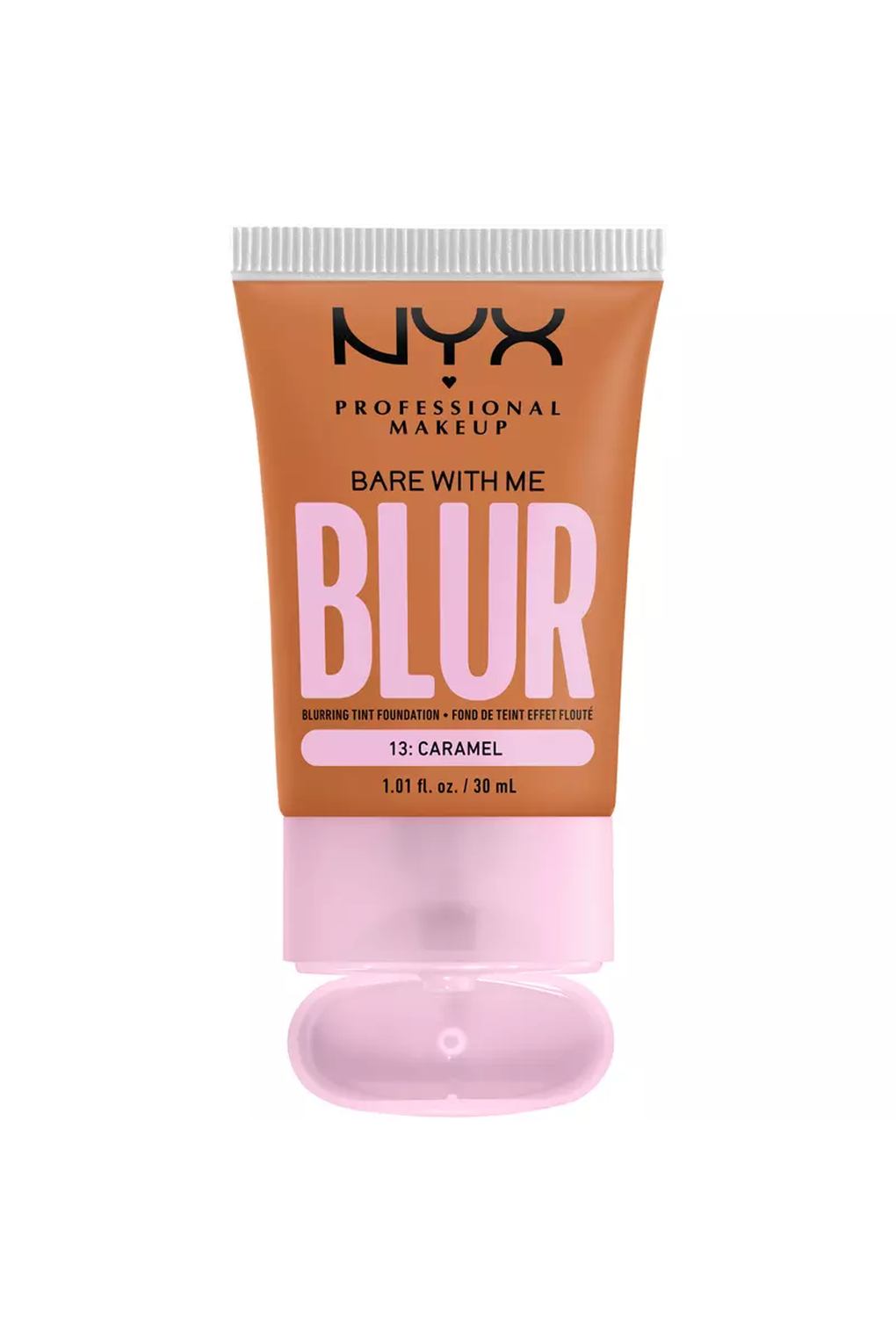 Тональная основа NYX Professional Makeup Bare With Me Blur Tint Foundation 13 Caramel, 30 мл. Фото 4.