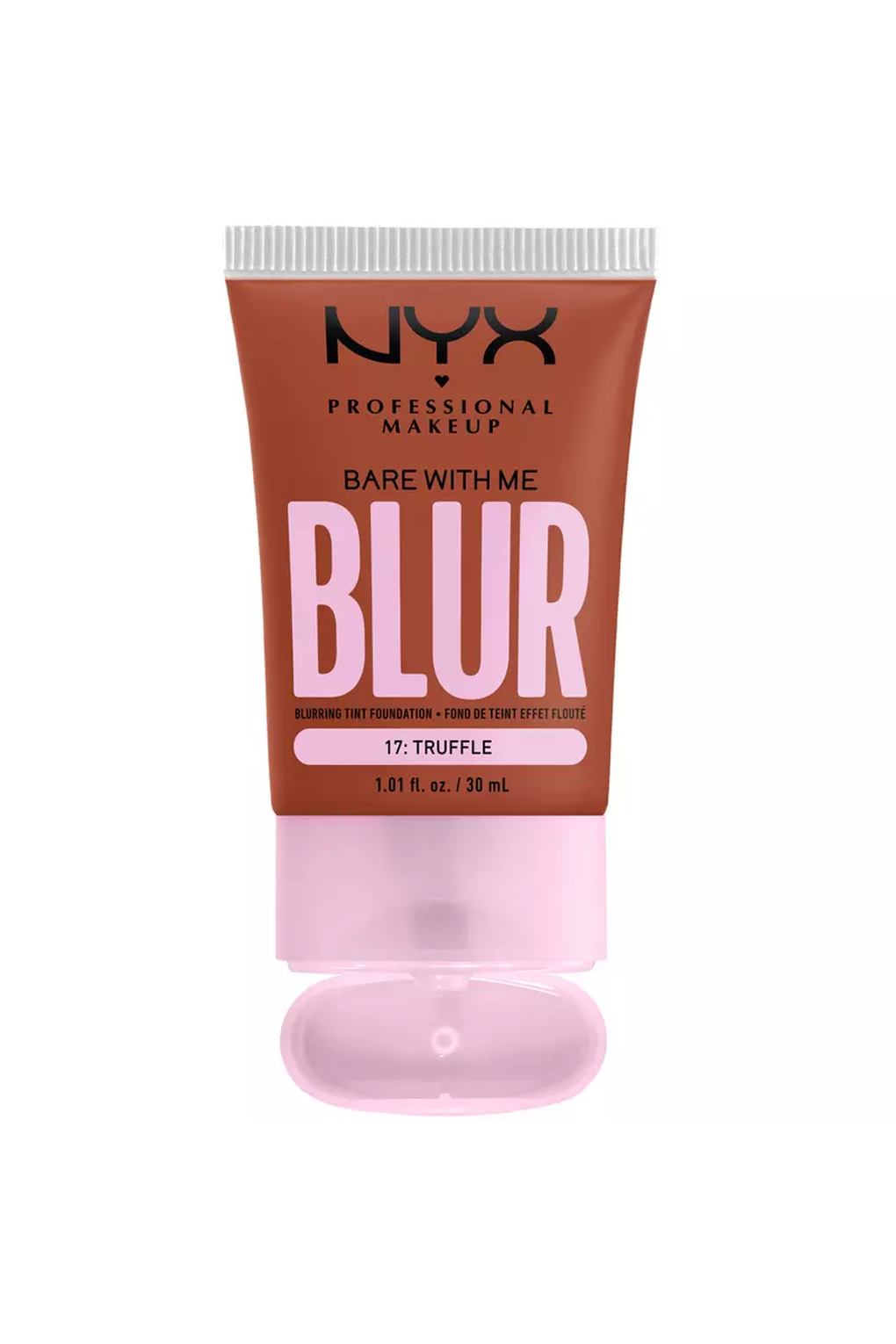 Тональная основа NYX Professional Makeup Bare With Me Blur Tint Foundation 17 Truffle, 30 мл. Фото 4.