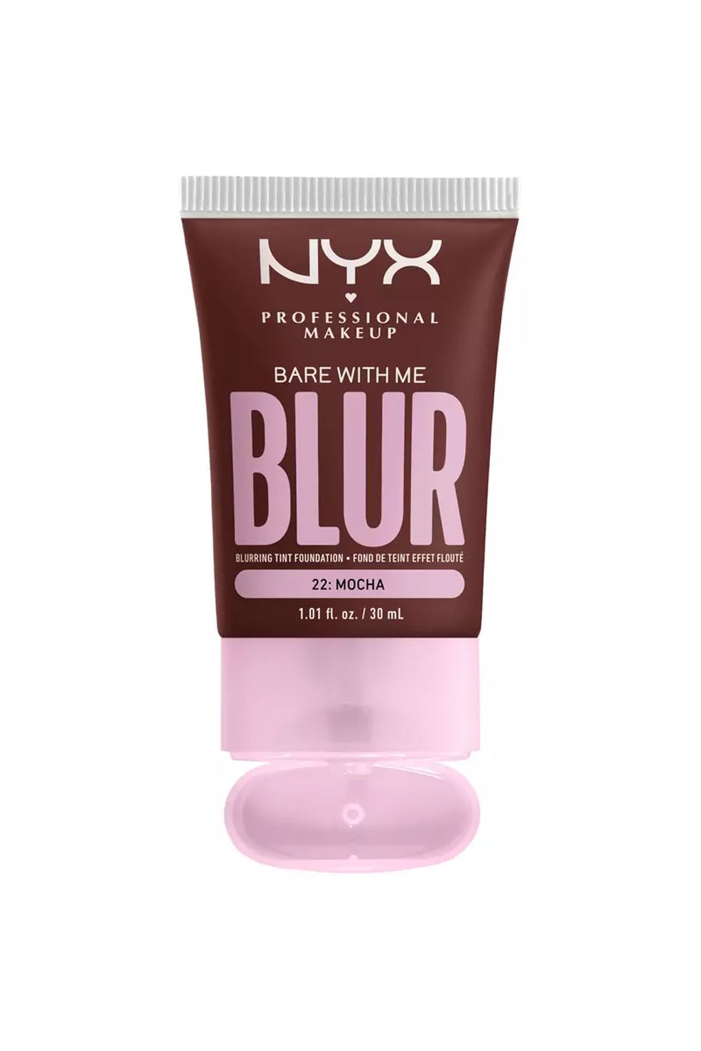 Тональная основа NYX Professional Makeup Bare With Me Blur Tint Foundation 22 Mocha, 30 мл. Фото 4.
