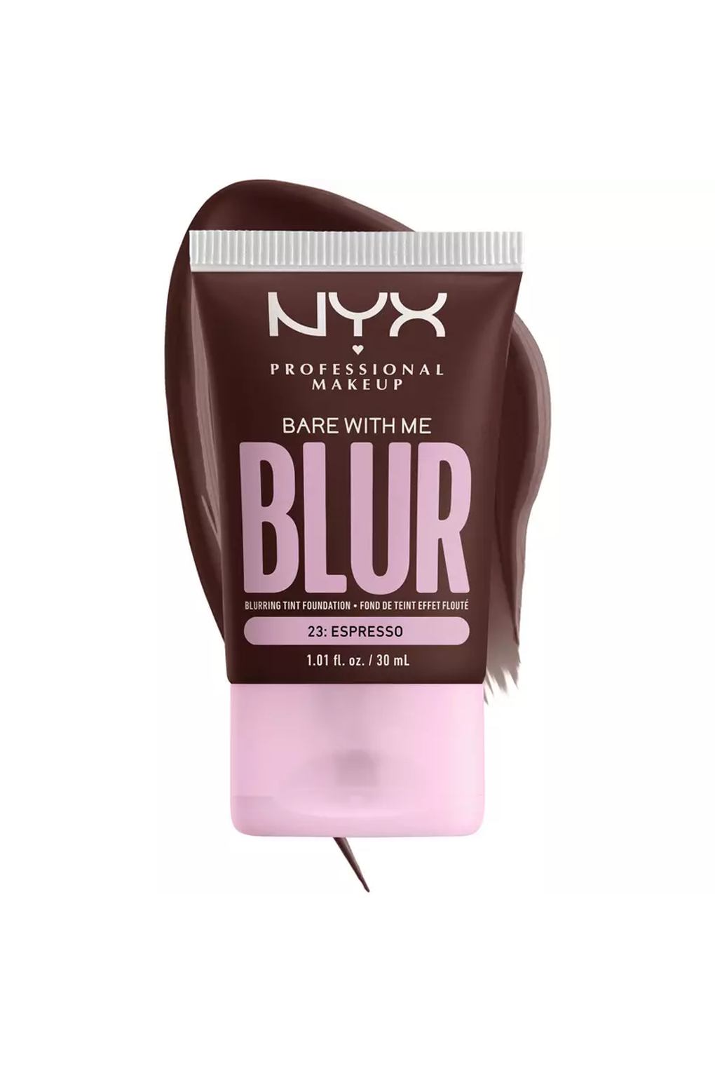 Тональная основа NYX Professional Makeup Bare With Me Blur Tint Foundation 23 Espresso, 30 мл. Фото 3.