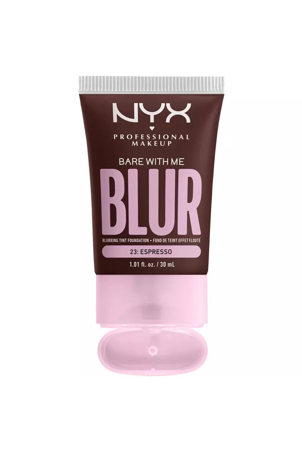 Тональная основа NYX Professional Makeup Bare With Me Blur Tint Foundation 23 Espresso, 30 мл. Фото 4.