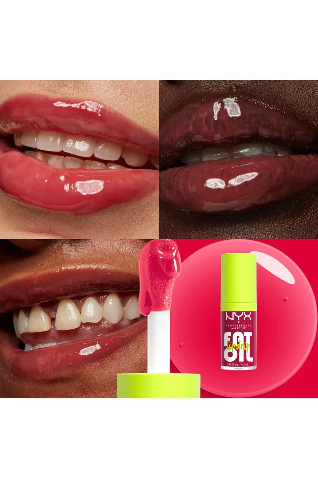 Масло для губ NYX Professional Makeup Fat Oil Lip Drip 05 Newsfeed, 4,8 мл. Фото 2.