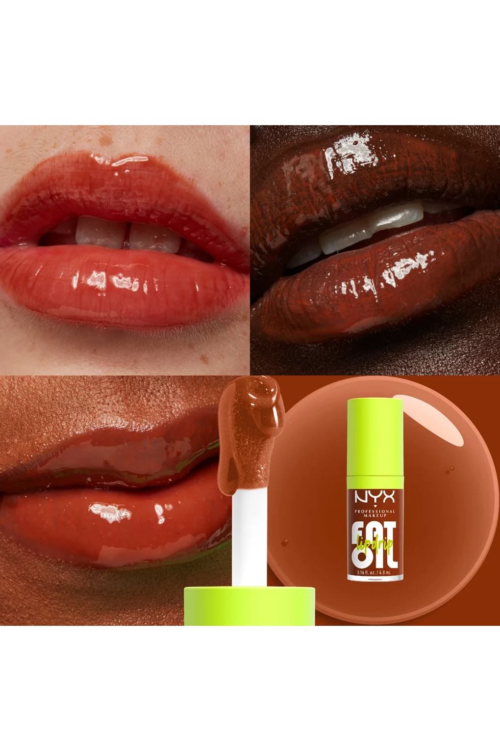 Масло для губ NYX Professional Makeup Fat Oil Lip Drip 07 Scrollin', 4,8 мл. Фото 2.