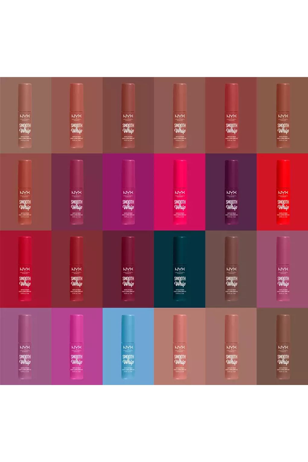 Губная помада NYX Professional Makeup Smooth Whip Matte Lip Cream 22 Cheeks, 4 мл. Фото 5.