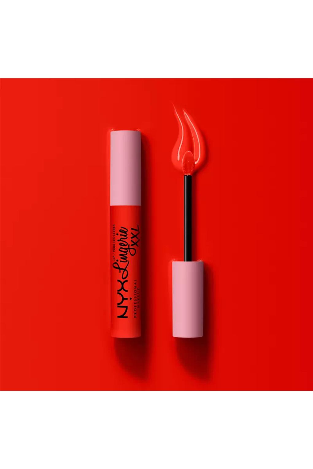 Губная помада NYX Professional Makeup Lip Lingerie XXL Matte Liquid Lipstick 27 On Fuego, 4 мл. Фото 5.