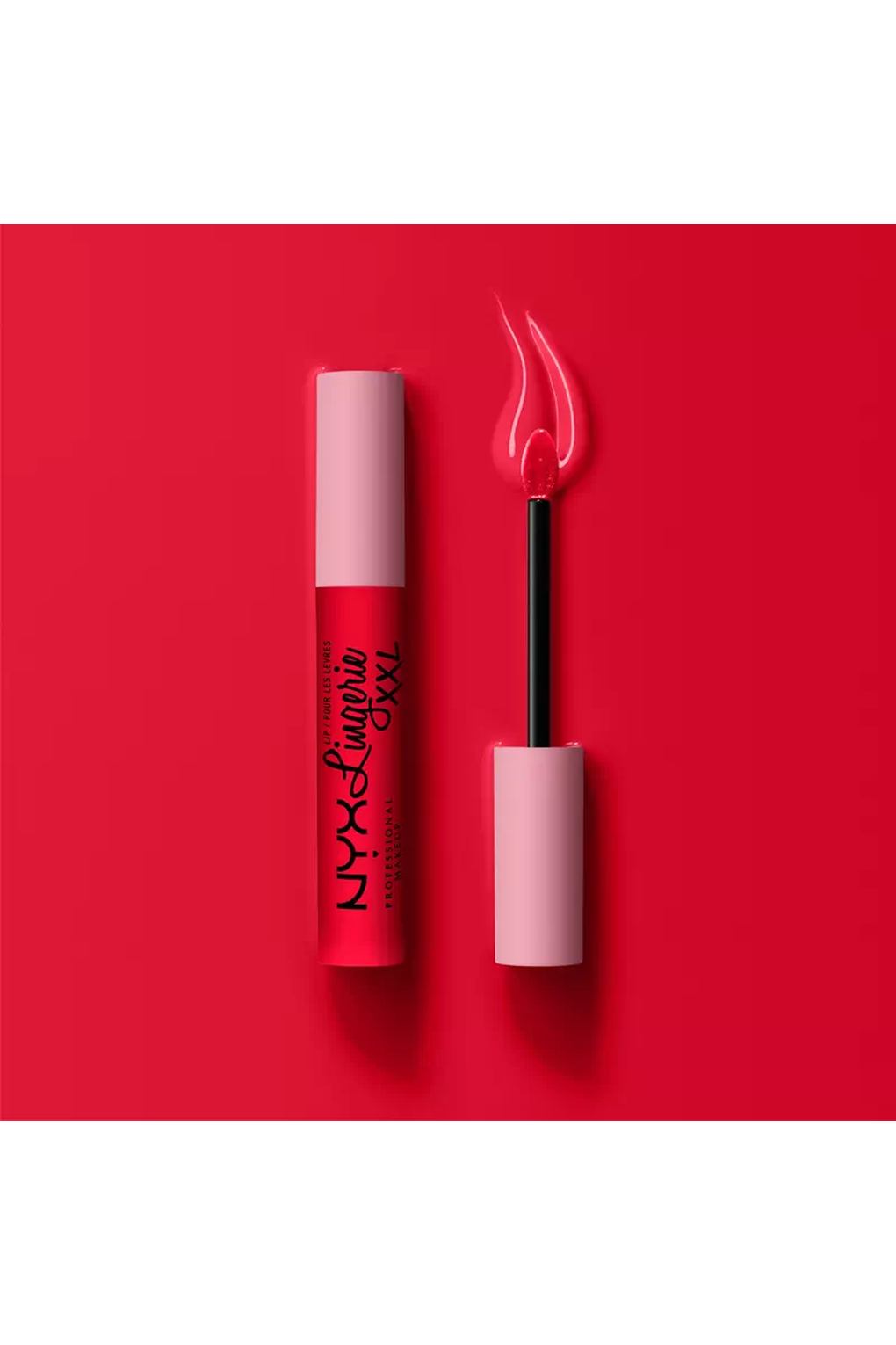 Губная помада NYX Professional Makeup Lip Lingerie XXL Matte Liquid Lipstick 28 Untamable, 4 мл. Фото 5.
