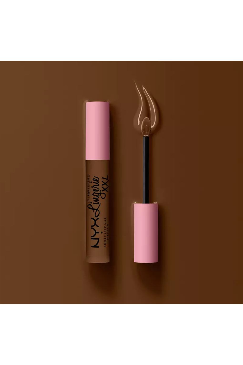 Губная помада NYX Professional Makeup Lip Lingerie XXL Matte Liquid Lipstick 30 Goin Desnuda, 4 мл. Фото 5.