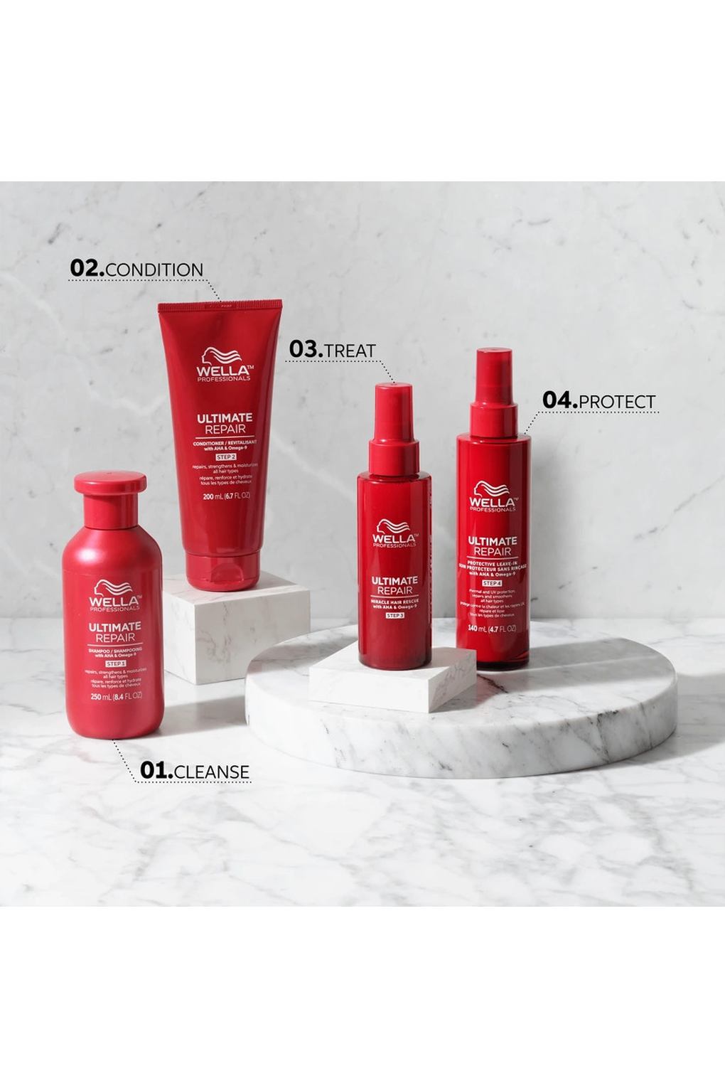 Шампунь для волос Wella Ultimate Repair Shampoo, 250 мл. Фото 5.