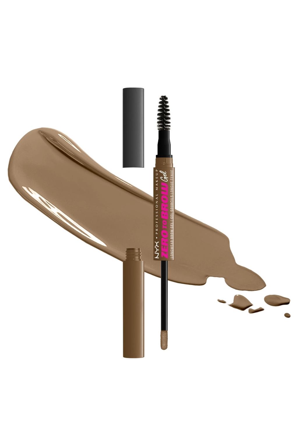 Гель для бровей NYX Professional Makeup Zero To Brow Longwear Brow Gel 03 Taupe, 2 мл. Фото 5.