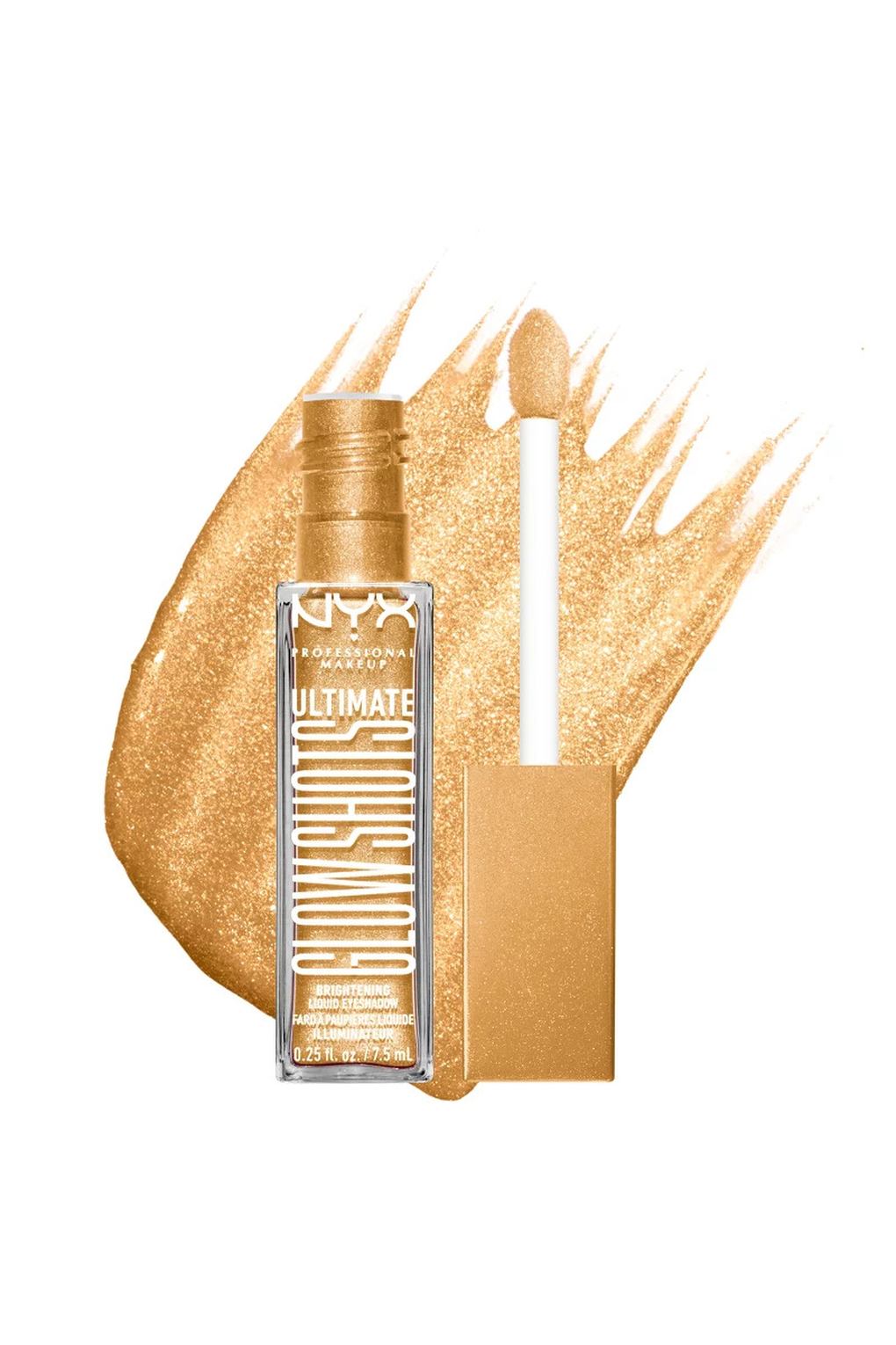 Тени для век NYX Professional Makeup Ultimate Glow Shots Liquid Eyeshadow 14 Glitzy Guava, 7,5 мл. Фото 5.