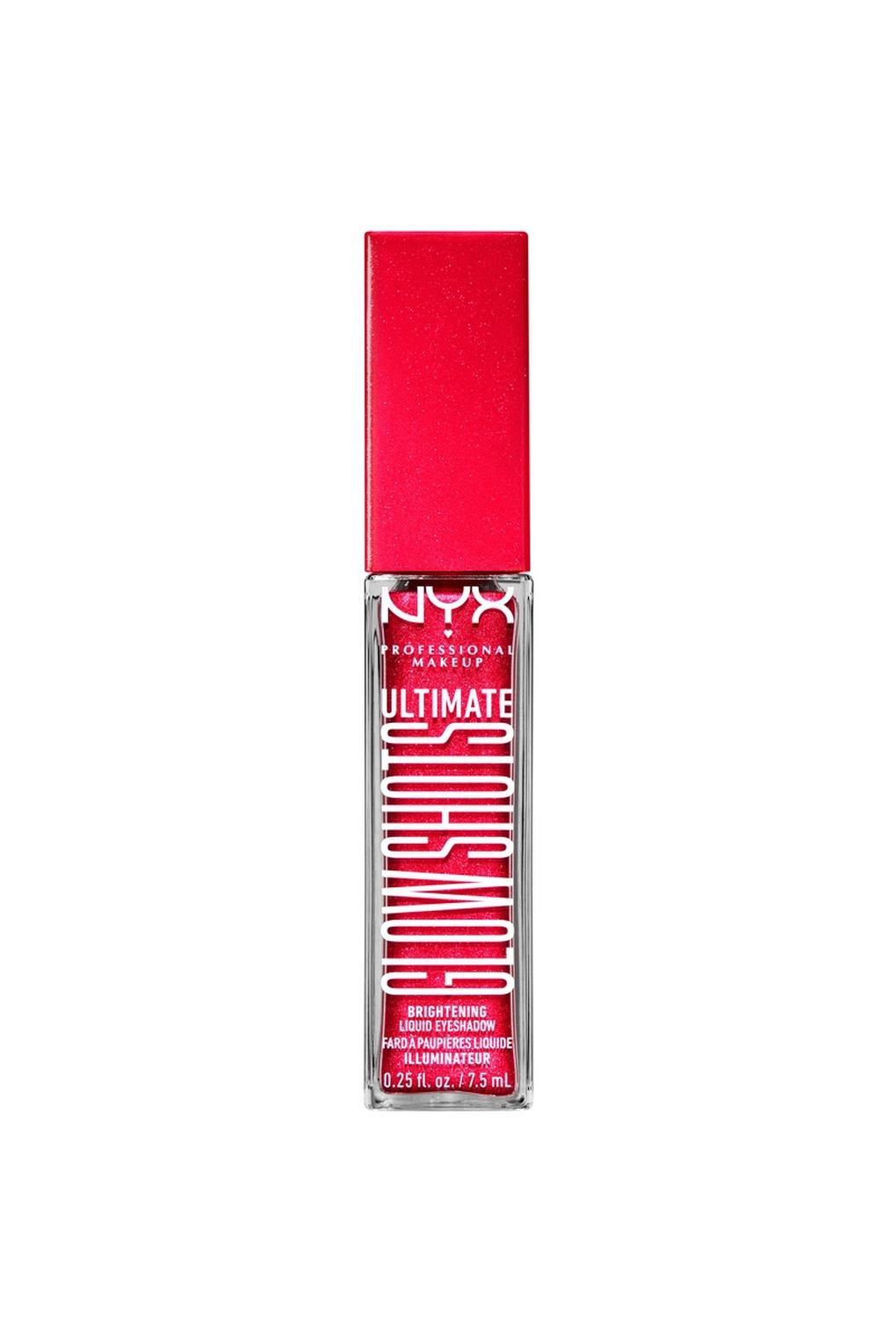 Тени для век NYX Professional Makeup Ultimate Glow Shots Liquid Eyeshadow 19 Strawberry Stacked, 7,5 мл. Фото 6.