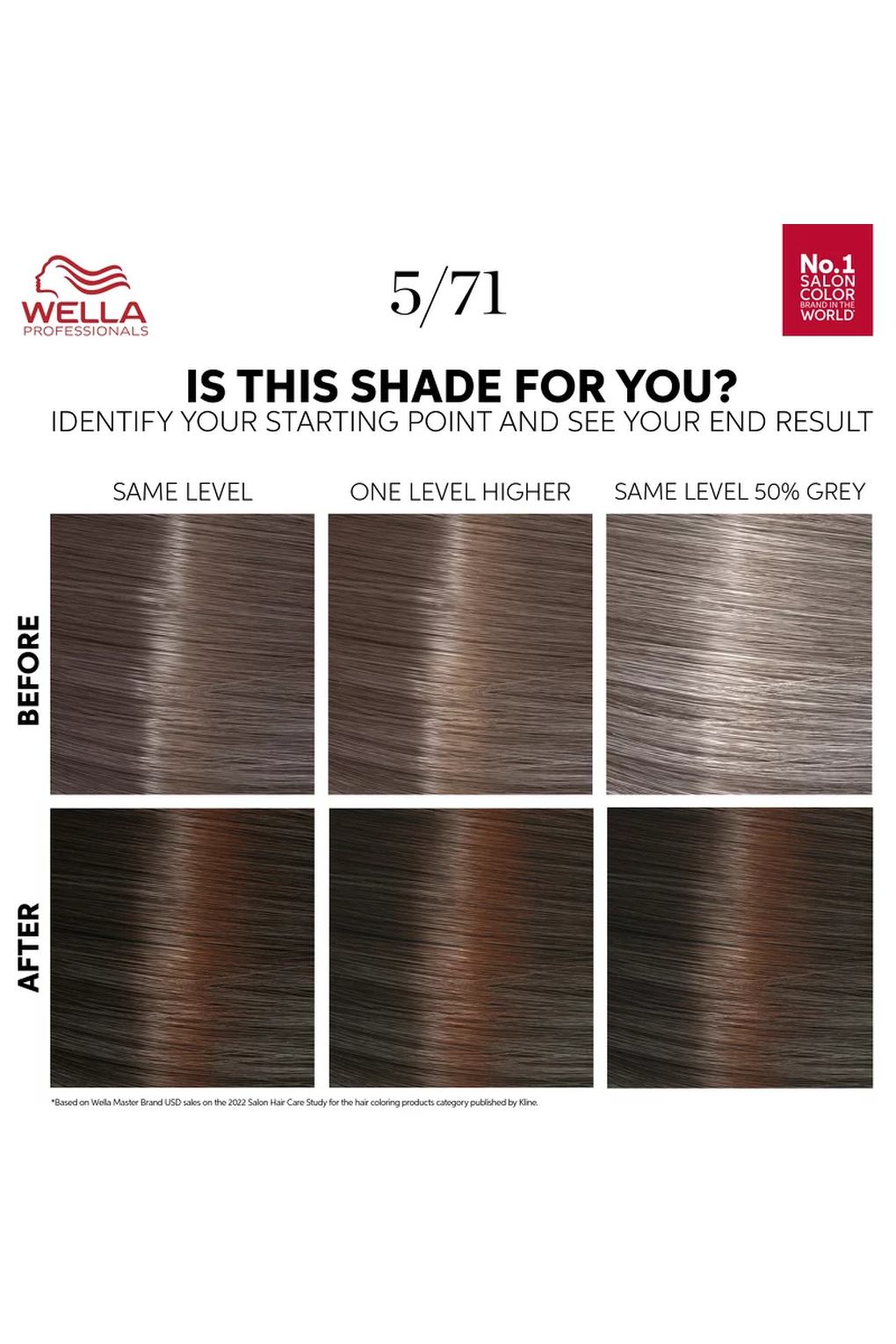 Краска для волос Wella Color Touch Deep Brown 5/71 Dark Maple Brown, 130 мл. Фото 2.