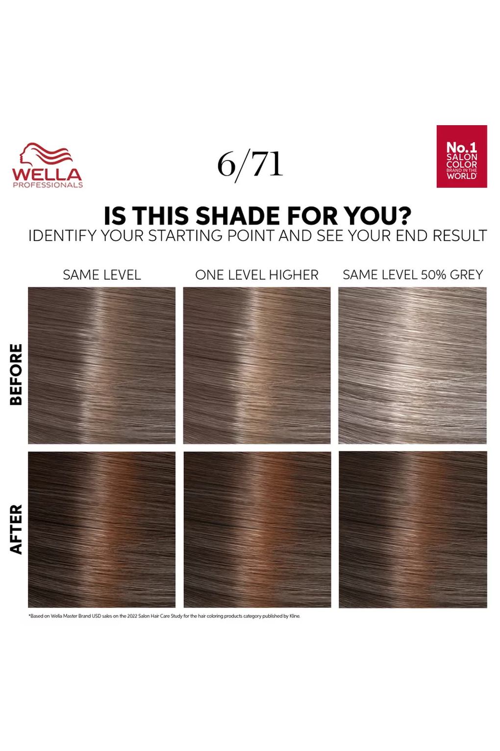 Краска для волос Wella Color Touch Deep Brown 6/71 Medium Maple Brown, 130 мл. Фото 2.