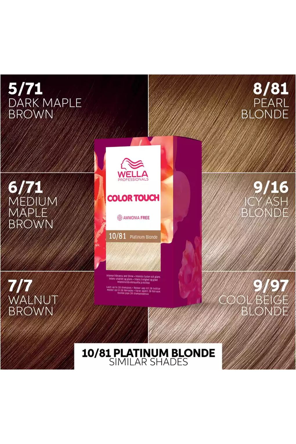 Краска для волос Wella Color Touch Rich Natural 10/81 Platinum Blonde, 130 мл. Фото 3.