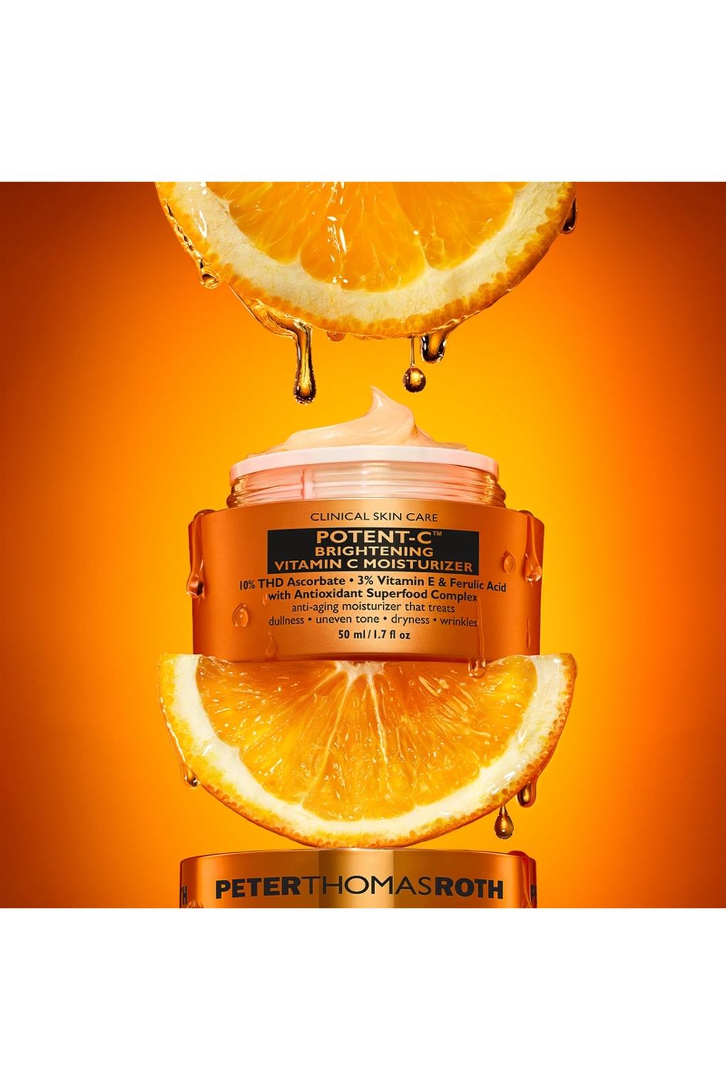 Крем для ухода за кожей Peter Thomas Roth Potent-C Brightening Vitamin C Moisturizer, 50 мл. Фото 3.