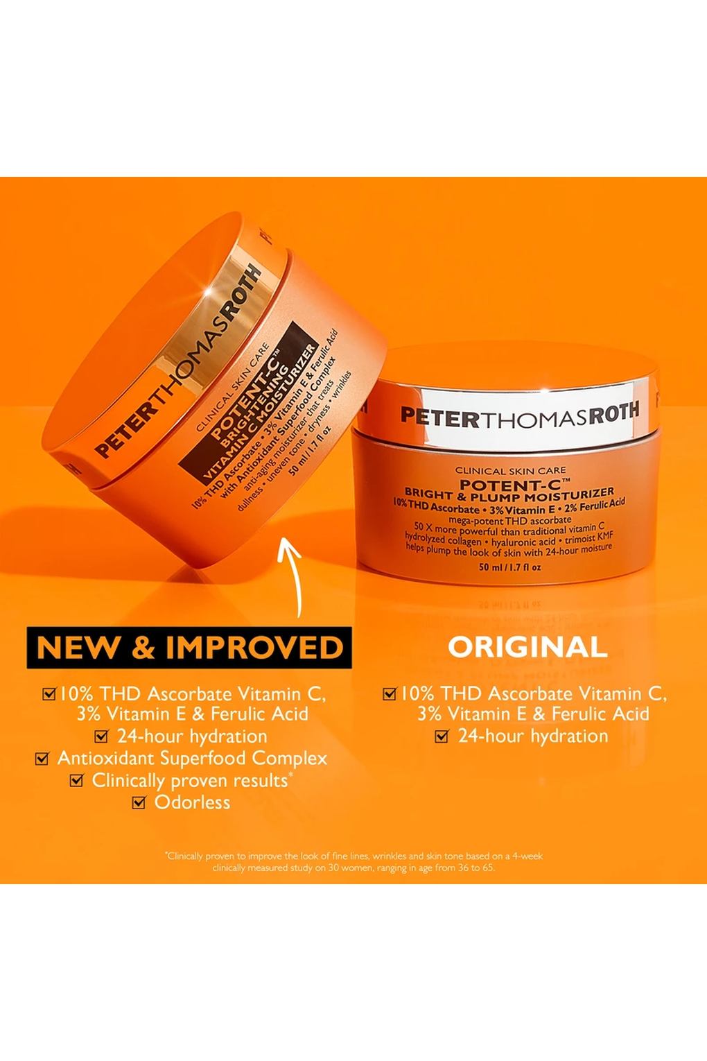Крем для ухода за кожей Peter Thomas Roth Potent-C Brightening Vitamin C Moisturizer, 50 мл. Фото 4.