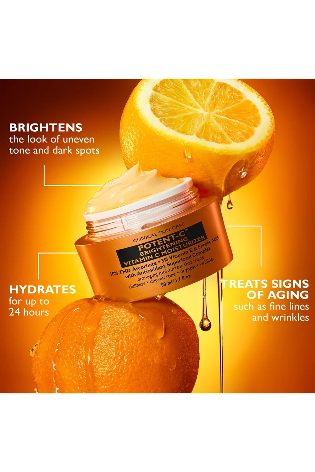 Крем для ухода за кожей Peter Thomas Roth Potent-C Brightening Vitamin C Moisturizer, 50 мл. Фото 5.