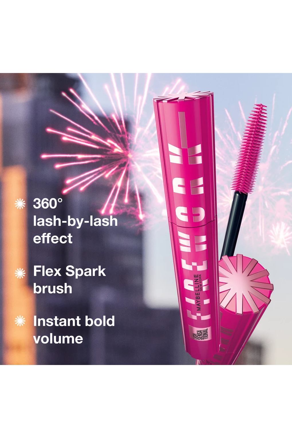 Тушь для ресниц Maybelline New York Lash Sensational Firework Mascara Very Black, 10 мл. Фото 3.