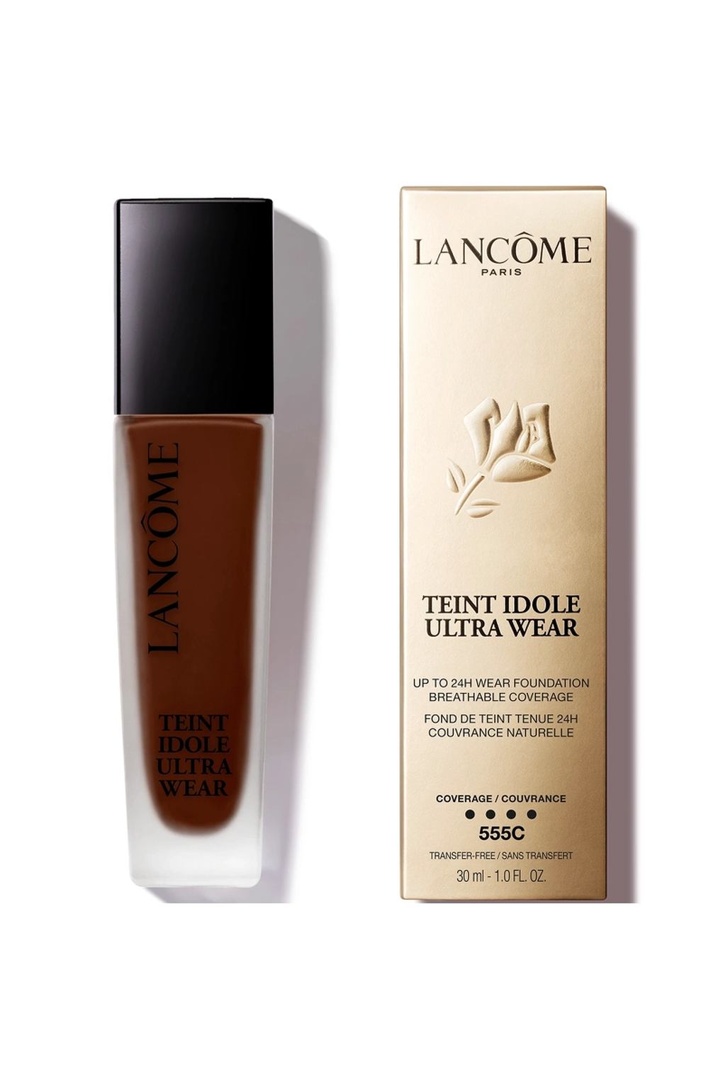 Тональная основа Lancome Teint Idole Fond De Teint Ultra Wear 24H Foundation 555C, 30 мл. Фото 2.