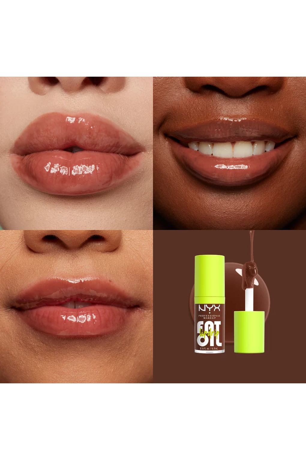 Масло для губ NYX Professional Makeup Fat Oil Drip 11 Livin' The Cream, 4,8 мл. Фото 4.