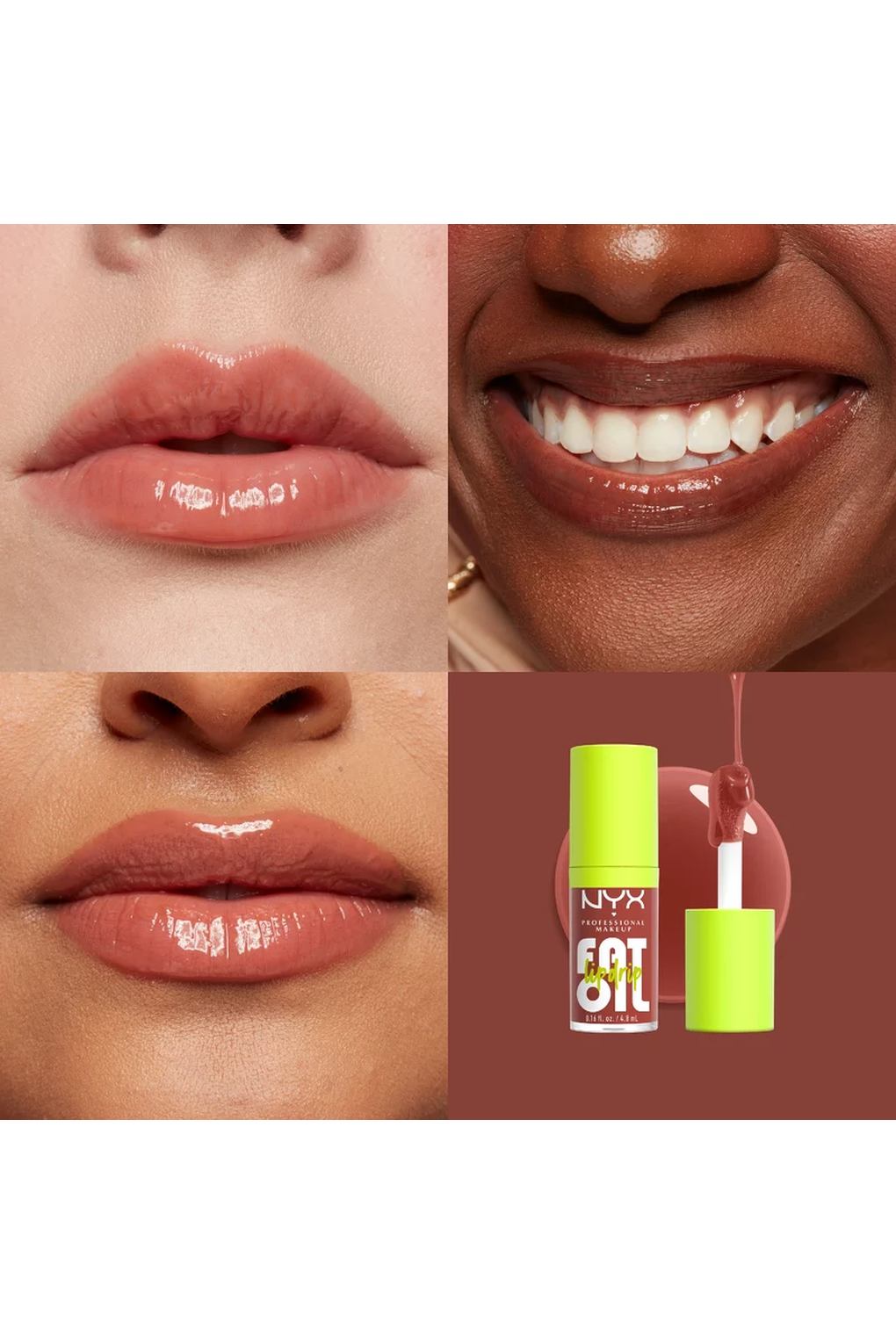 Масло для губ NYX Professional Makeup Fat Oil Drip 10 Splash Of Cream, 4,8 мл. Фото 4.