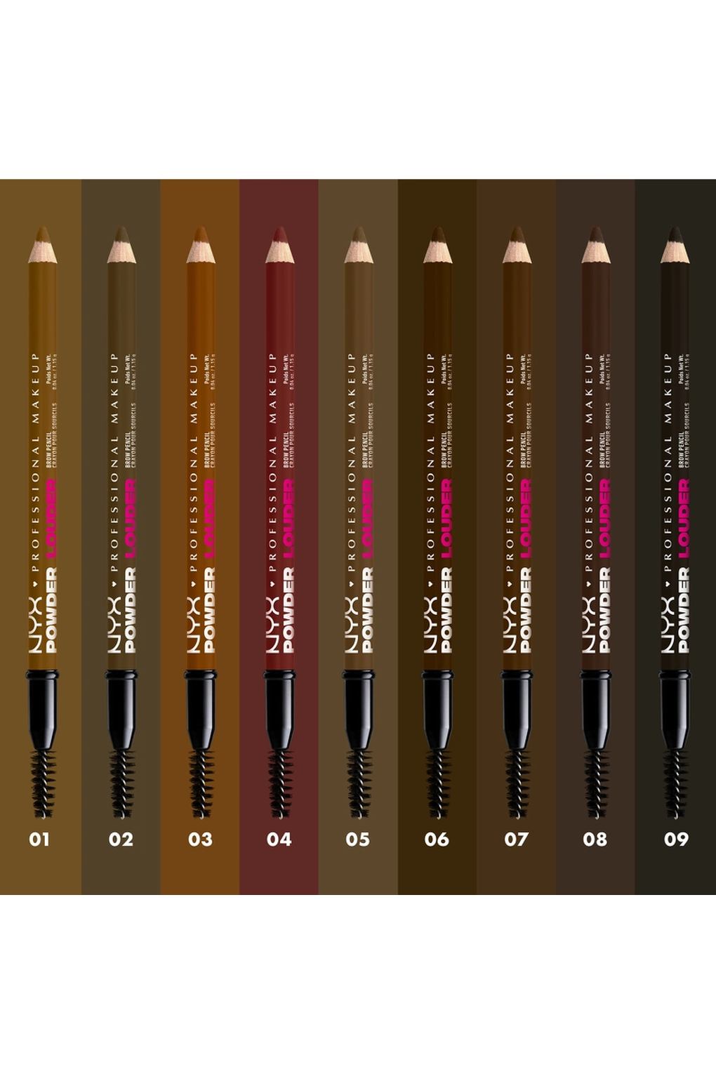 Карандаш для бровей NYX Professional Makeup Powder Louder Brow Pencil 04 Black Cherry, 1,15 г. Фото 6.