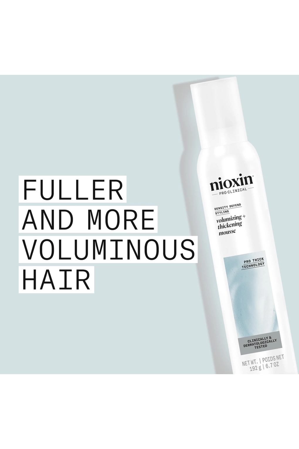 Мусс для волос Nioxin Density Defend Styling Volumizing + Thickening Mousse, 200 мл. Фото 5.