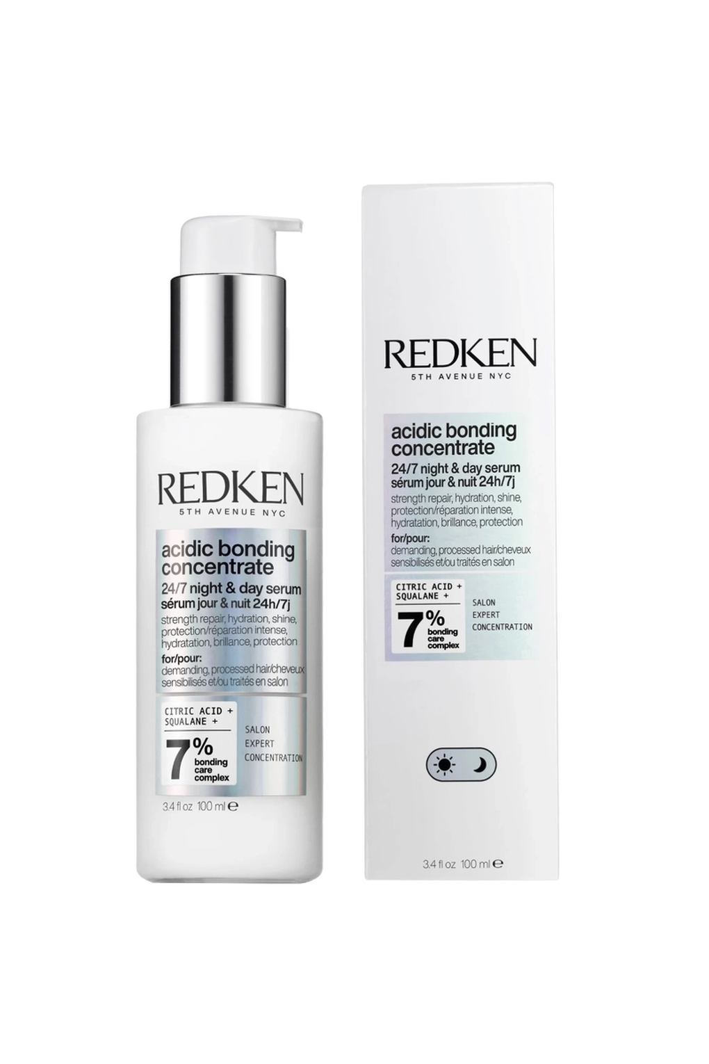 Сыворотка для волос Redken Acidic Bonding Concentrate 24/7 Night & Day Serum, 100 мл. Фото 2.