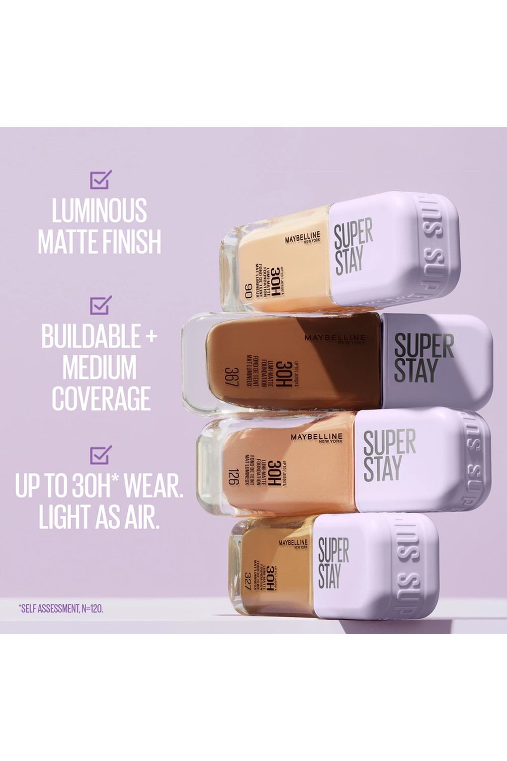 Тональная основа Maybelline New York Super Stay Lumi-Matte Foundation 337, 35 мл. Фото 4.