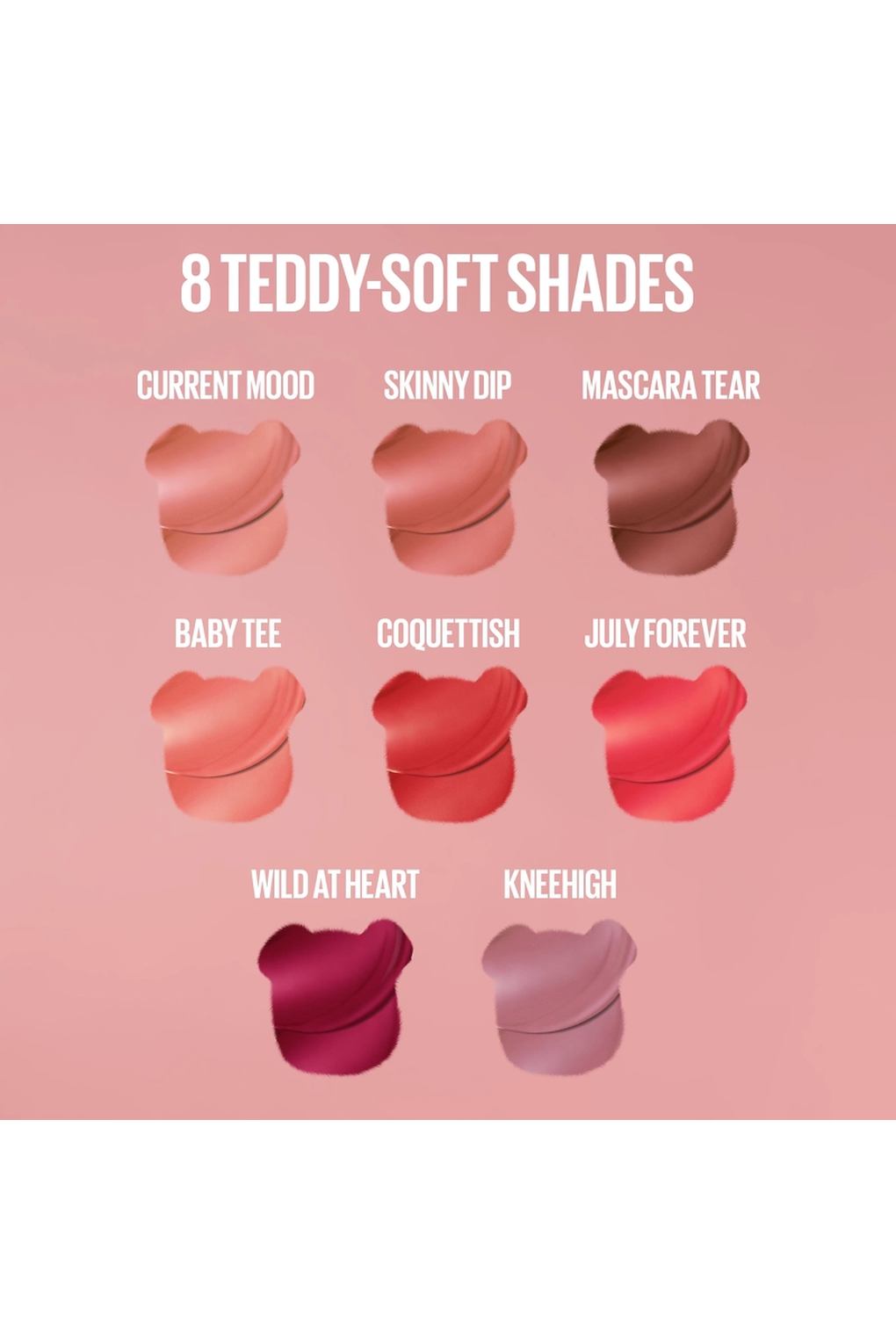 Губная помада Maybelline New York Superstay Teddy Tint Lipstick 30 Coquettish, 5 мл. Фото 3.