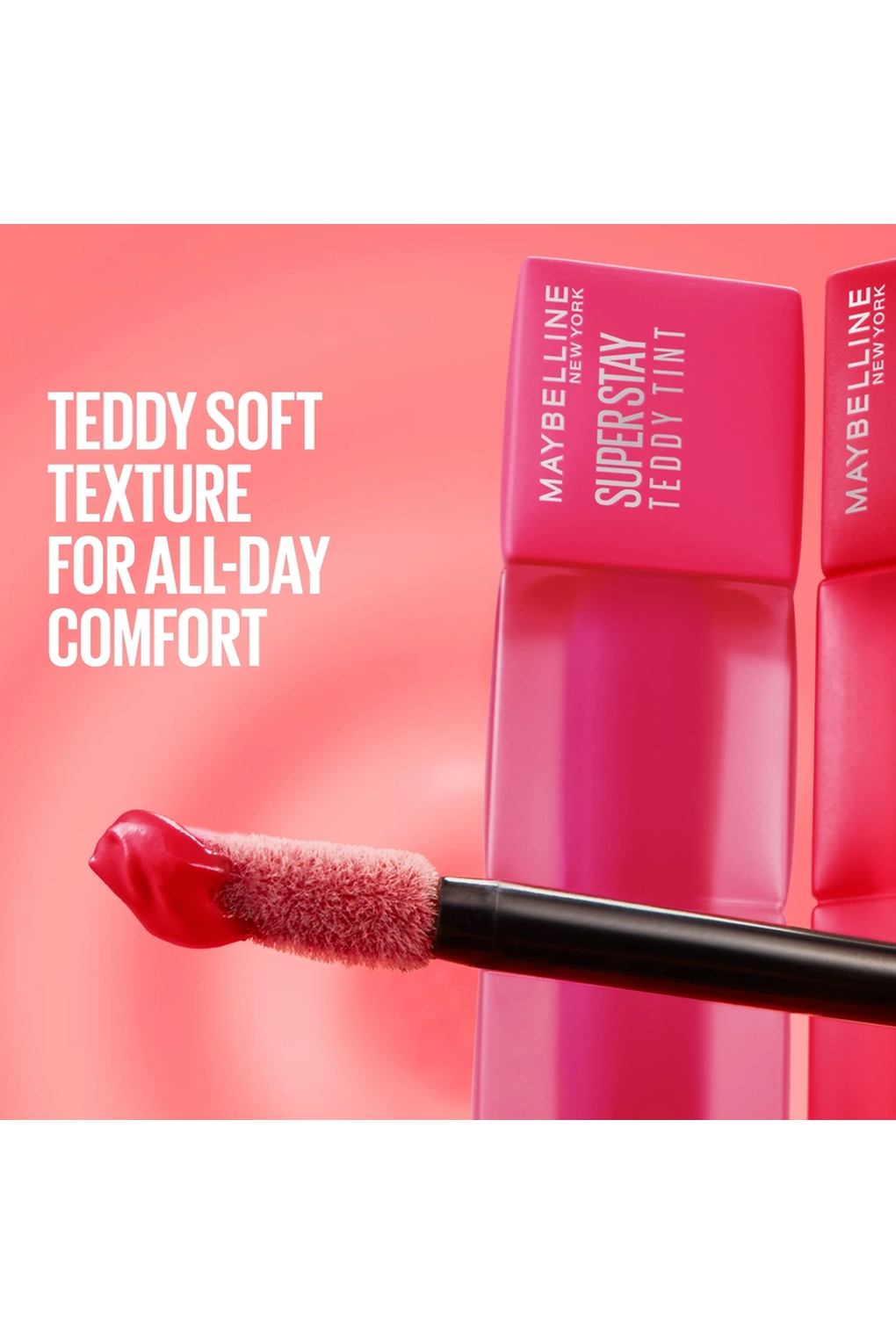 Губная помада Maybelline New York Superstay Teddy Tint Lipstick 30 Coquettish, 5 мл. Фото 4.