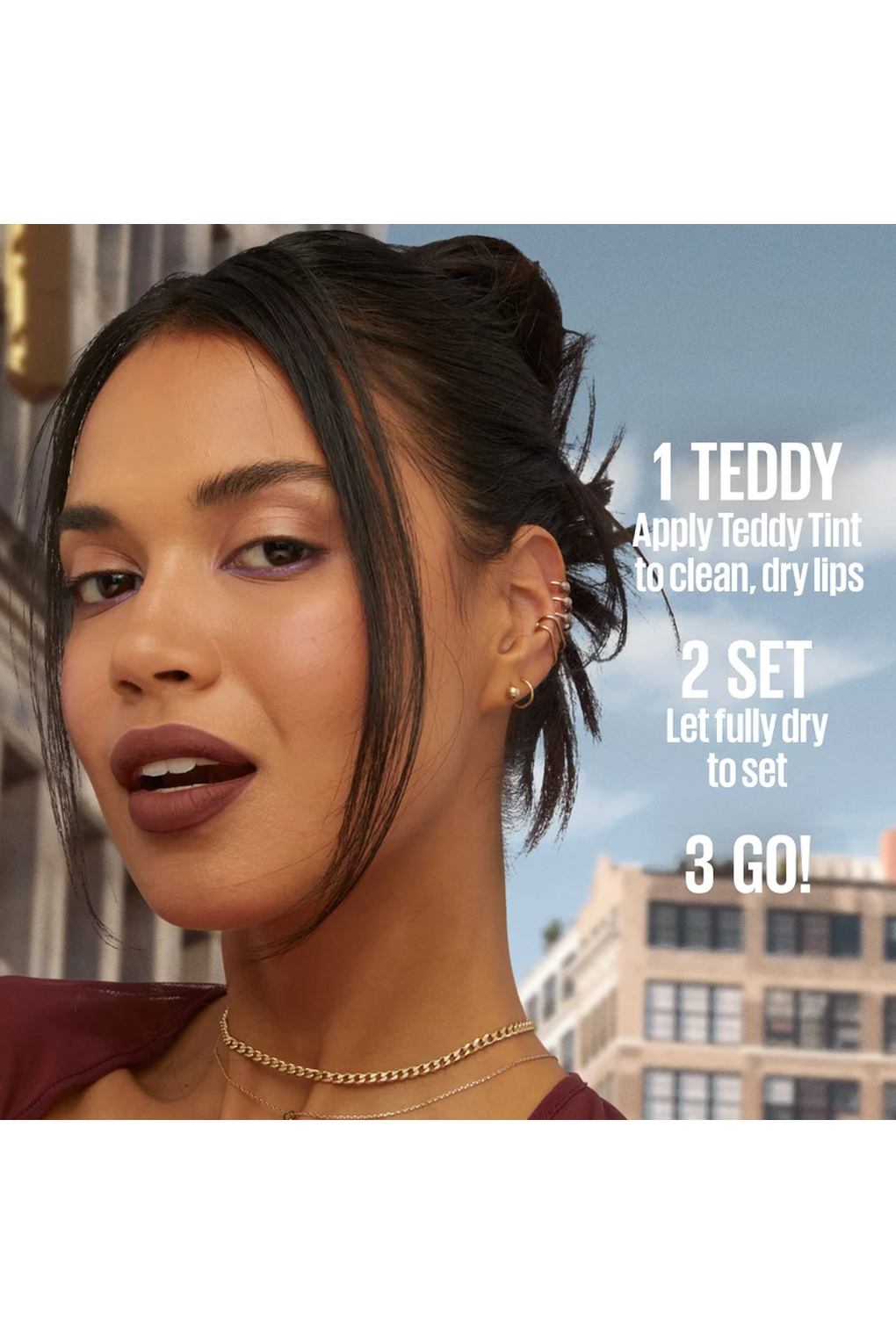 Губная помада Maybelline New York Superstay Teddy Tint Lipstick 30 Coquettish, 5 мл. Фото 5.