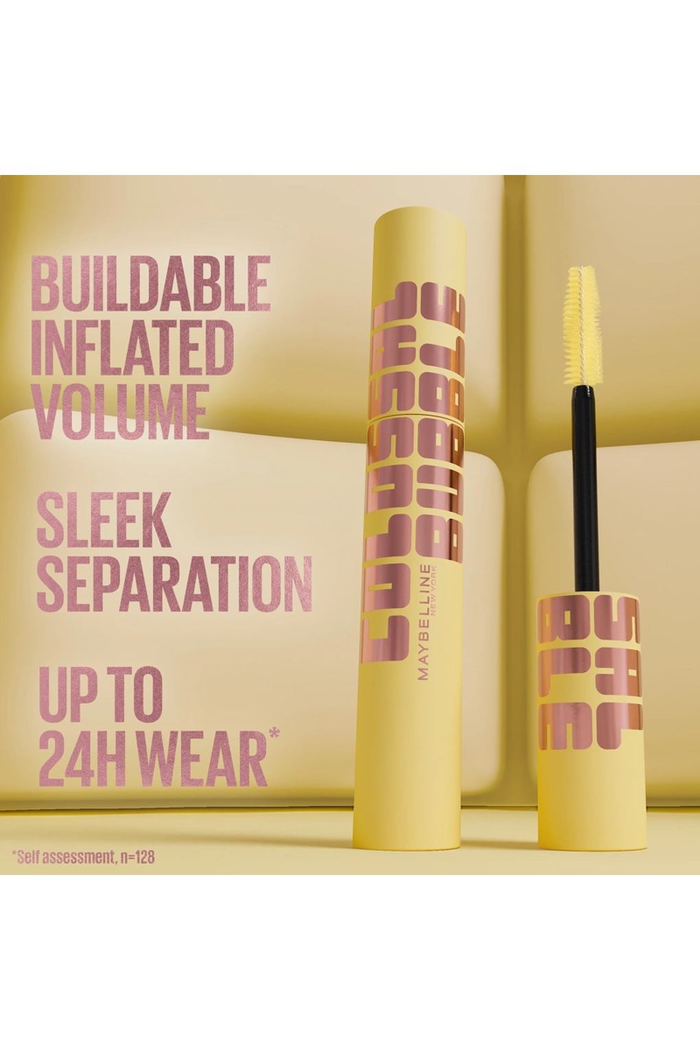 Тушь для ресниц Maybelline New York The Colossal Bubble Mascara Black, 10 мл. Фото 4.