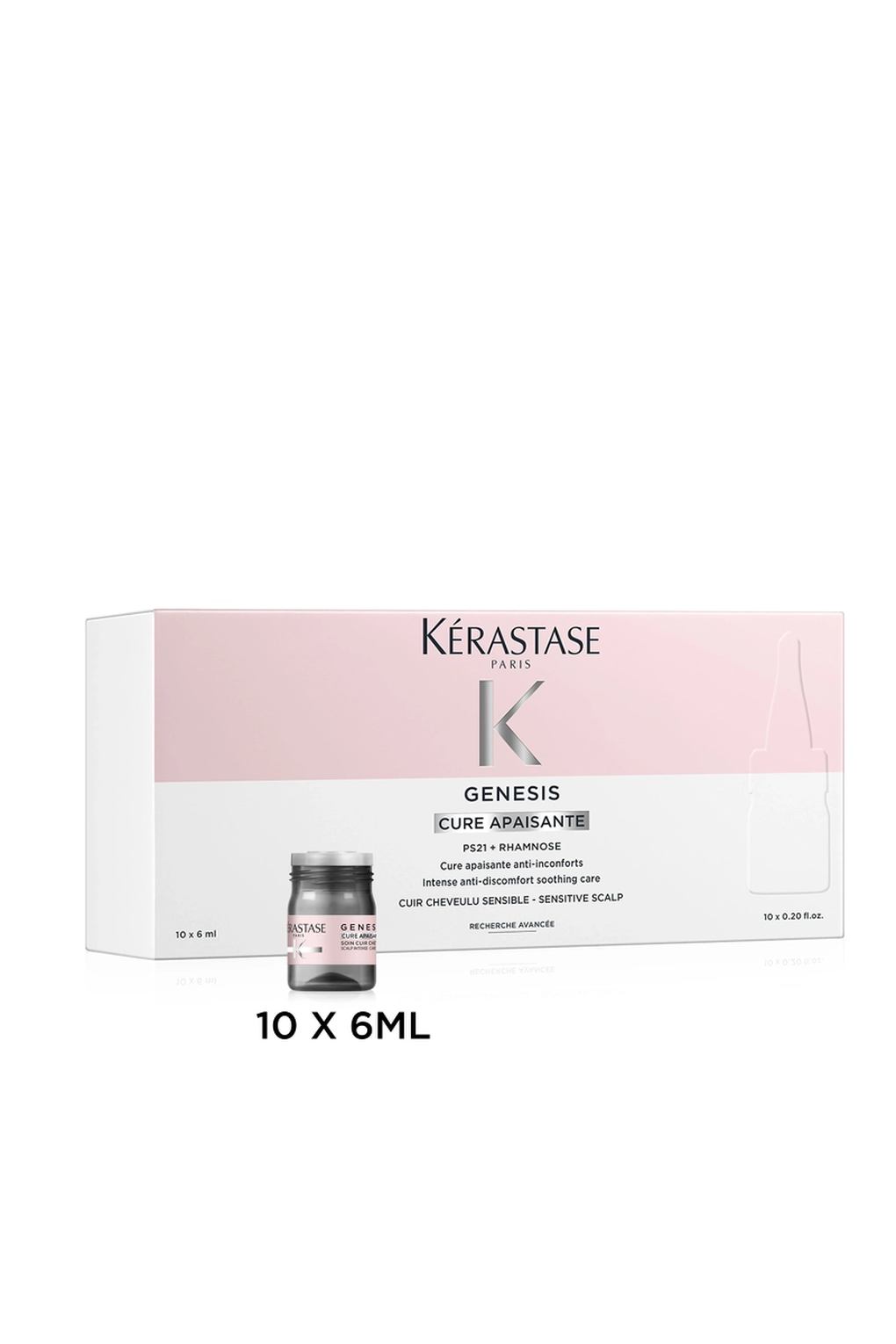 Сыворотка для волос Kerastase Specifique Dermo-Calm Genesis Cures Apaisante, 10х6 мл. Фото 4.