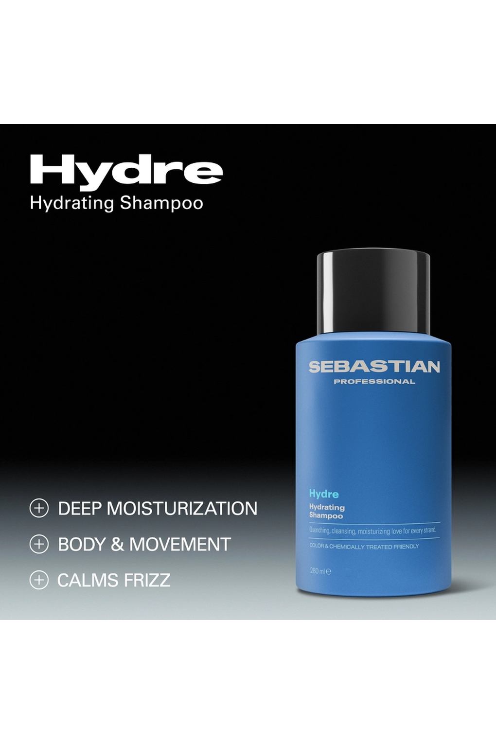 Шампунь для волос Sebastian Professional Hydre Highly Hydrating Shampoo, 280 мл. Фото 3.