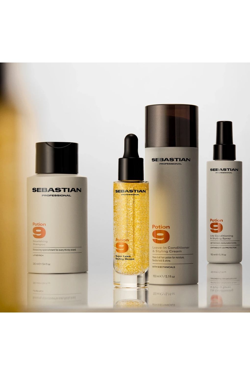 Спрей для укладки волос Sebastian Professional Potion 9 Lite Conditioning & Styling Spray, 150 мл. Фото 6.