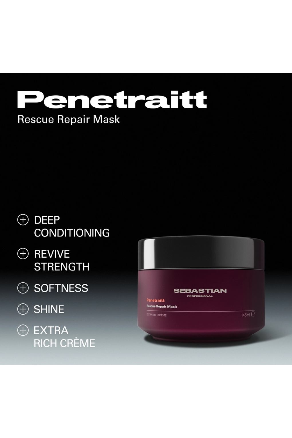 Маска для волос Sebastian Professional Penetraitt Rescue Repair Mask, 145 мл. Фото 3.