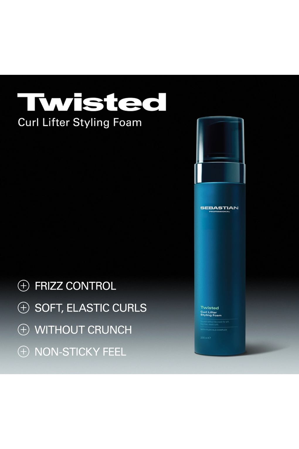 Пенка для волос Sebastian Professional Twisted Curl Lifter Styling Foam, 200 мл. Фото 3.