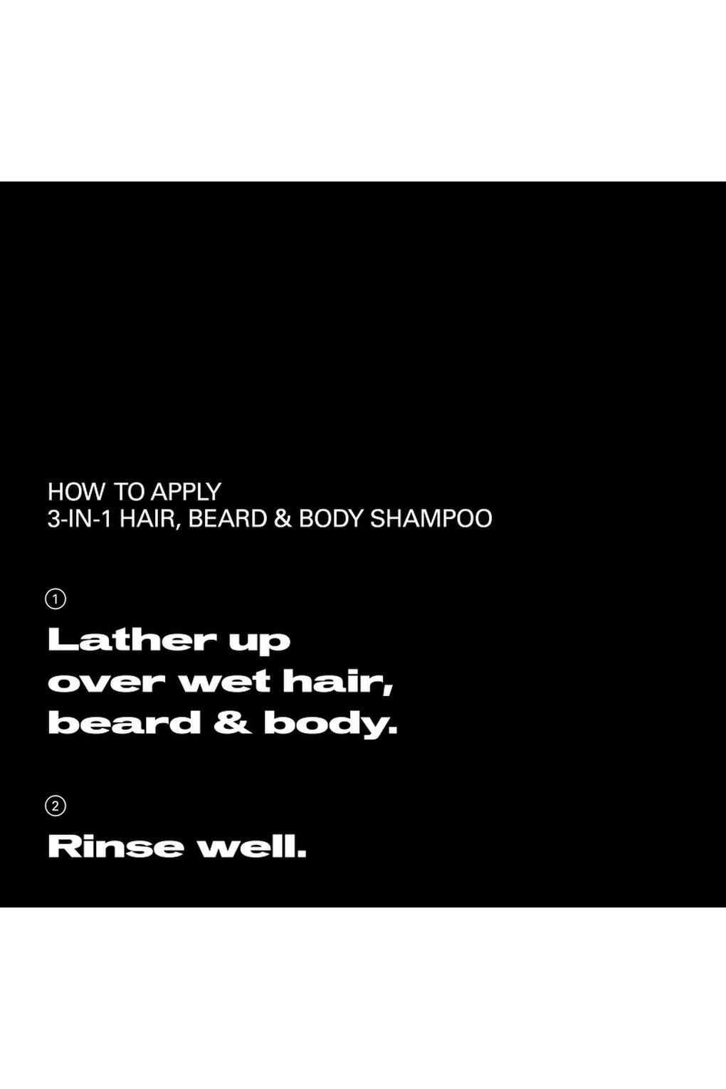 Шампунь для волос Sebastian Professional Multitasker for Men 3-in-1 Hair, Beard and Body Shampoo, 280 мл. Фото 4.
