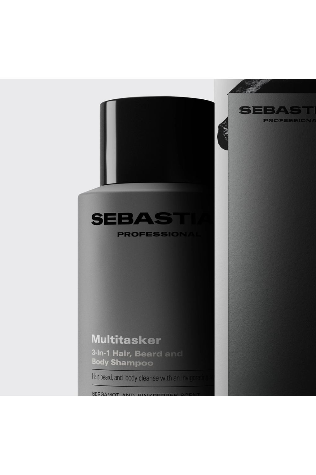 Шампунь для волос Sebastian Professional Multitasker for Men 3-in-1 Hair, Beard and Body Shampoo, 280 мл. Фото 6.