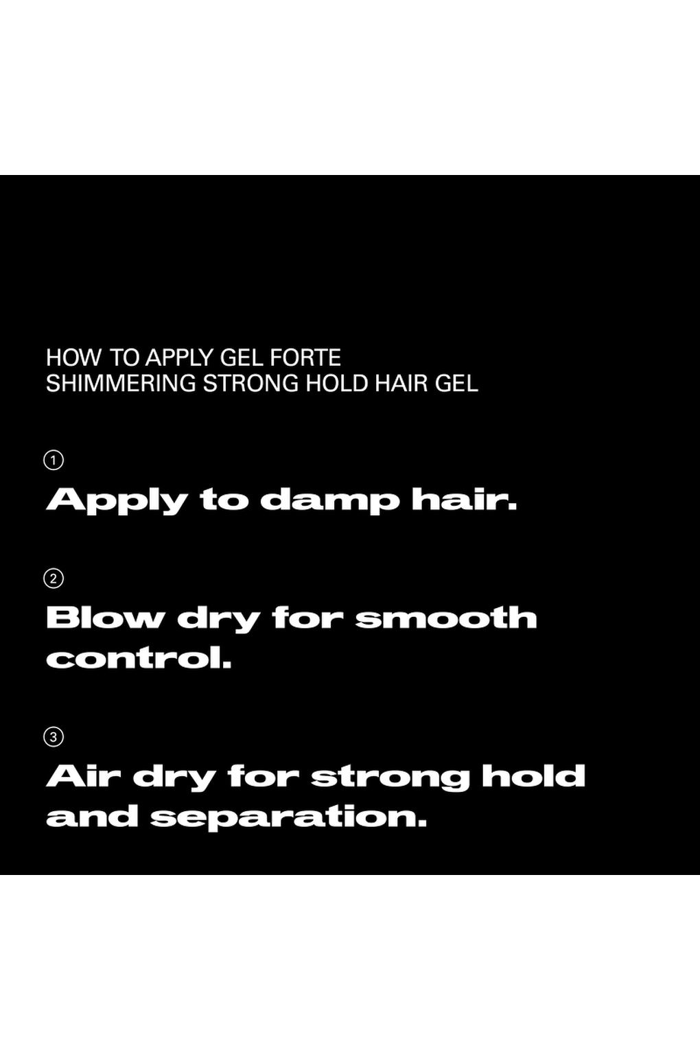 Гель для волос Sebastian Professional Gel Forte Shimmering Strong Hold Hair Gel, 200 мл. Фото 5.