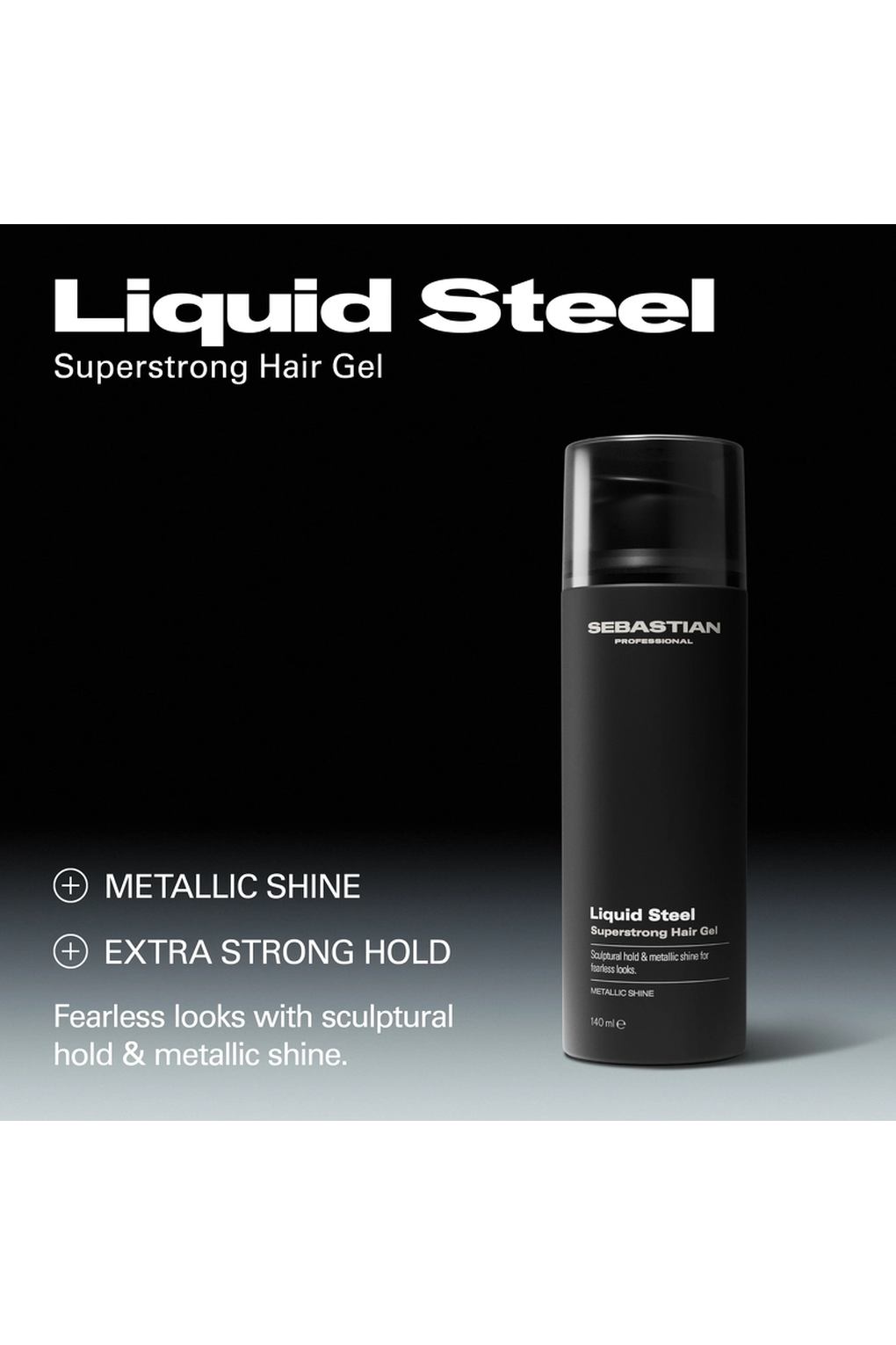Гель для волос Sebastian Professional Liquid Steel Superstrong Hair Gel, 140 мл. Фото 4.