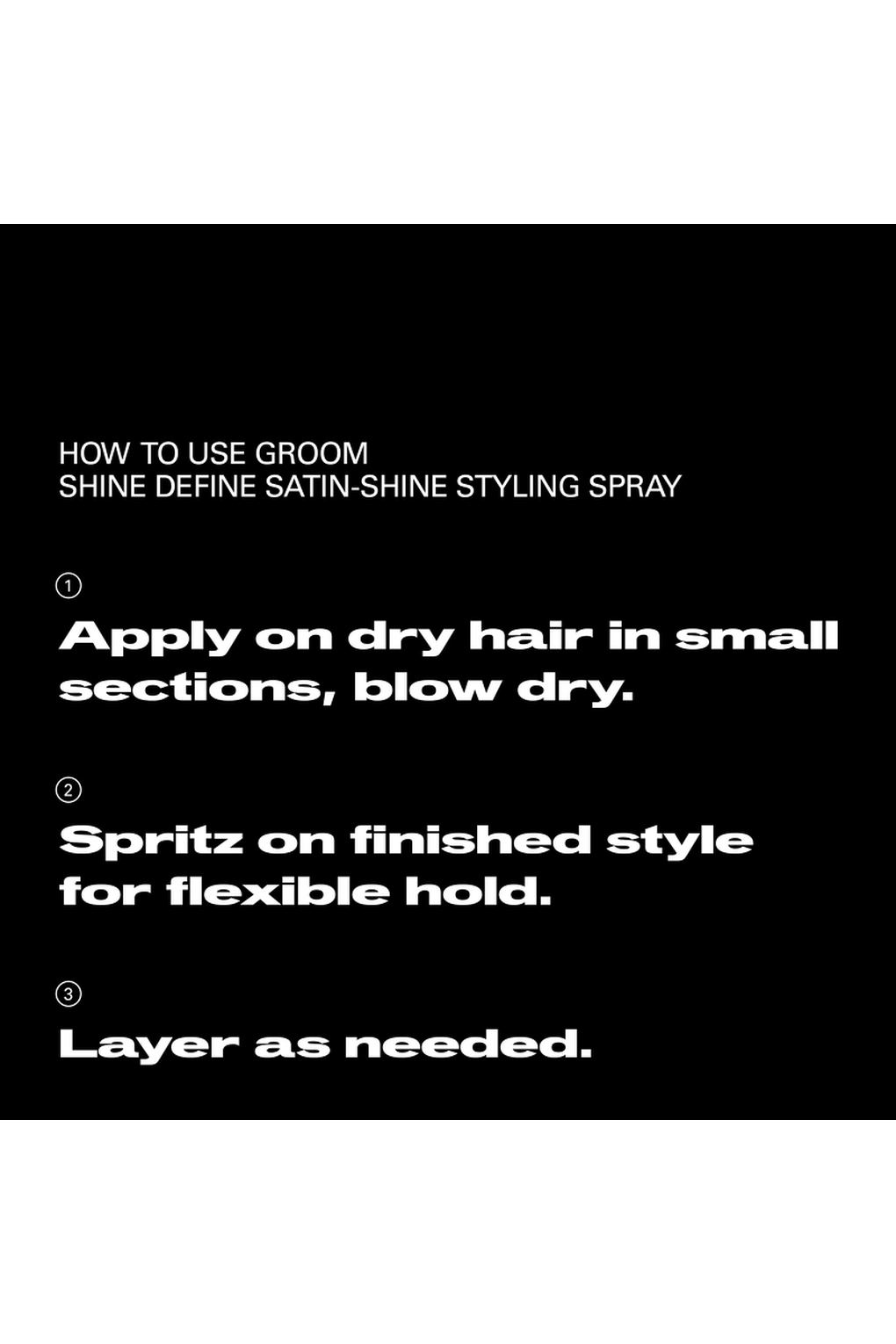 Спрей для укладки волос Sebastian Professional Shine Define Satin-Shine Styling Spray, 200 мл. Фото 4.