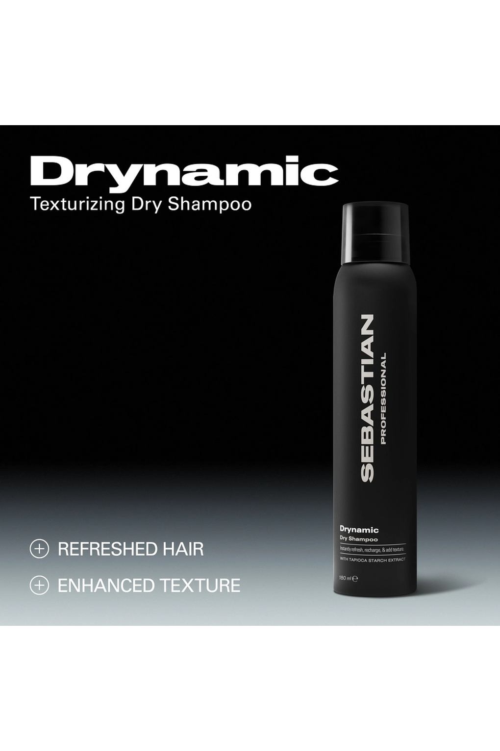Шампунь сухой Sebastian Professional Drynamic+ Dry Shampoo, 180 мл. Фото 3.