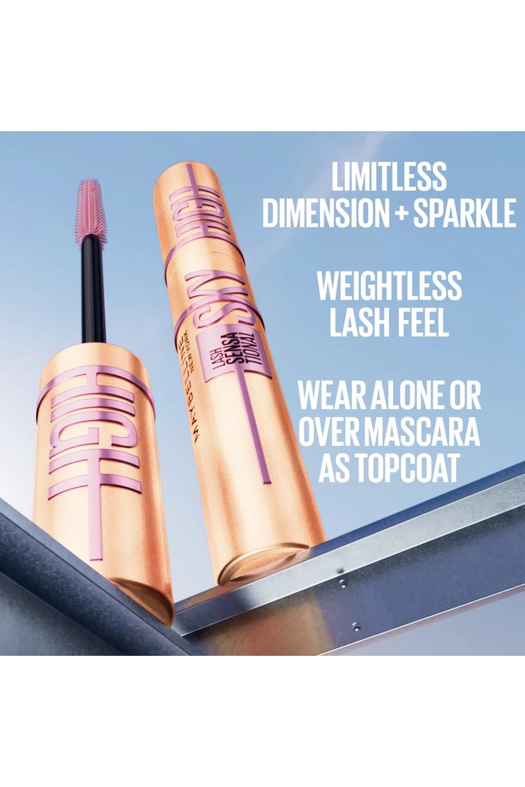 Тушь для ресниц Maybelline New York Lash Sensational Sky High Mascara Gold Glitz, 7,5 мл. Фото 5.