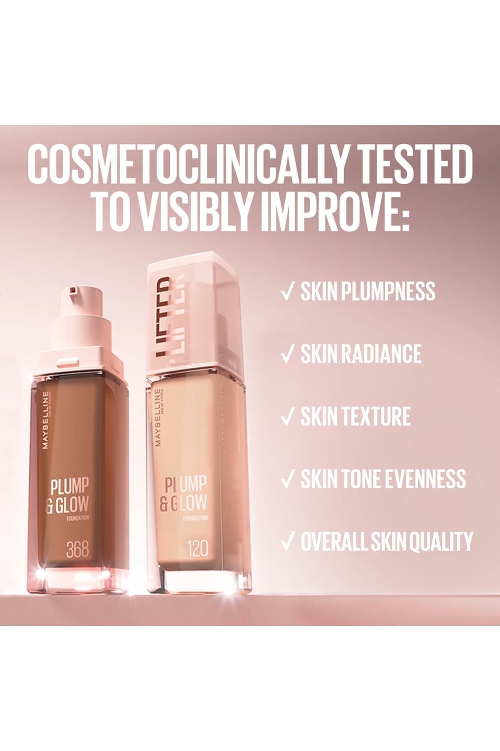 Тональный крем Maybelline New York Lifter Plump & Glow Foundation 129, 30 мл. Фото 3.