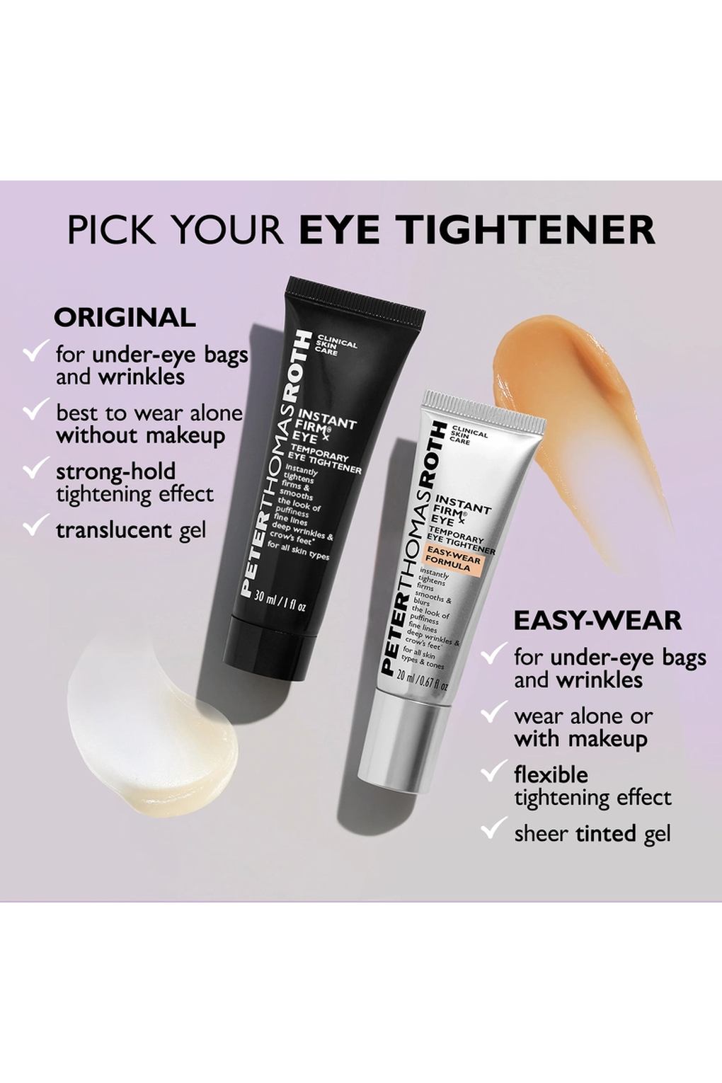 Крем для ухода за кожей Peter Thomas Roth Instant FIRMx Eye Temporary Eye Tightener Easy-Wear + Brush, 20 мл. Фото 3.