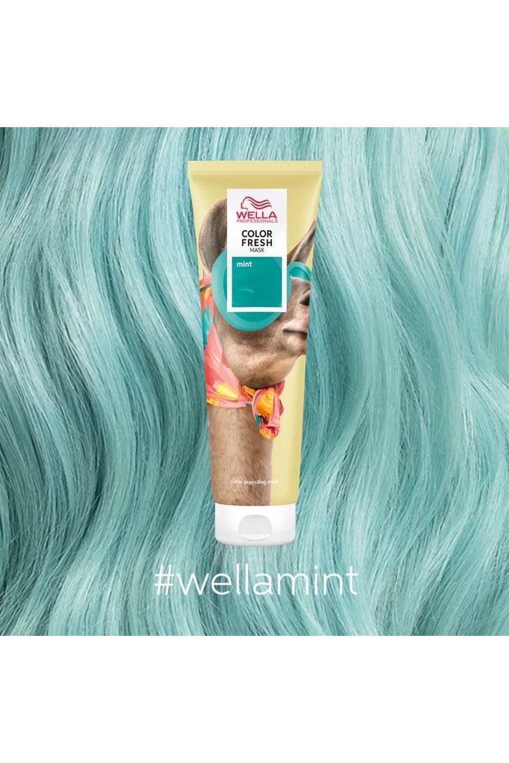 Средство тонирующее Wella Color Fresh Mask Mint, 150 мл. Фото 4.
