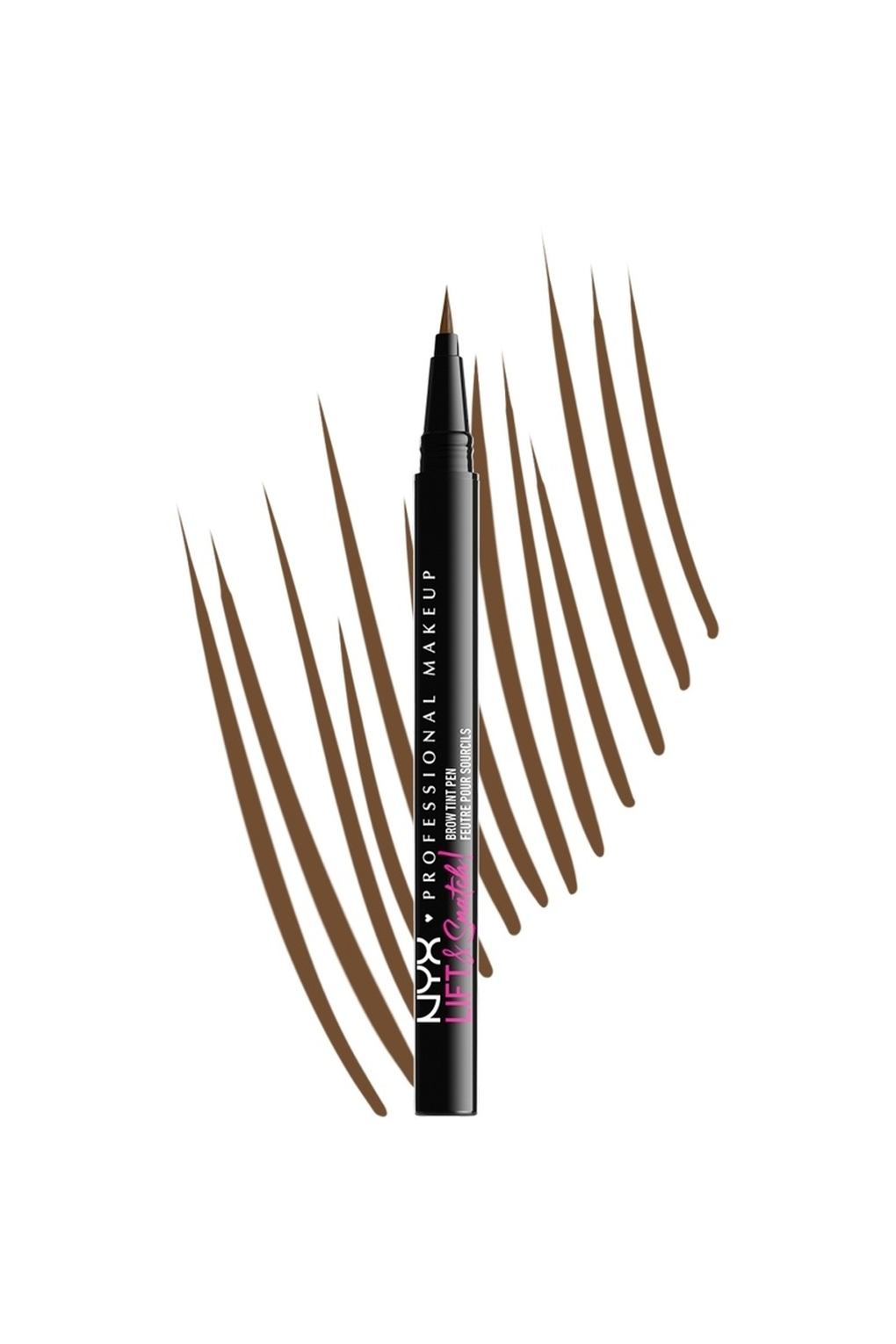Карандаш для бровей NYX Professional Makeup Lift & Snatch! Brow Tint Pen Brunette, 1 мл. Фото 2.