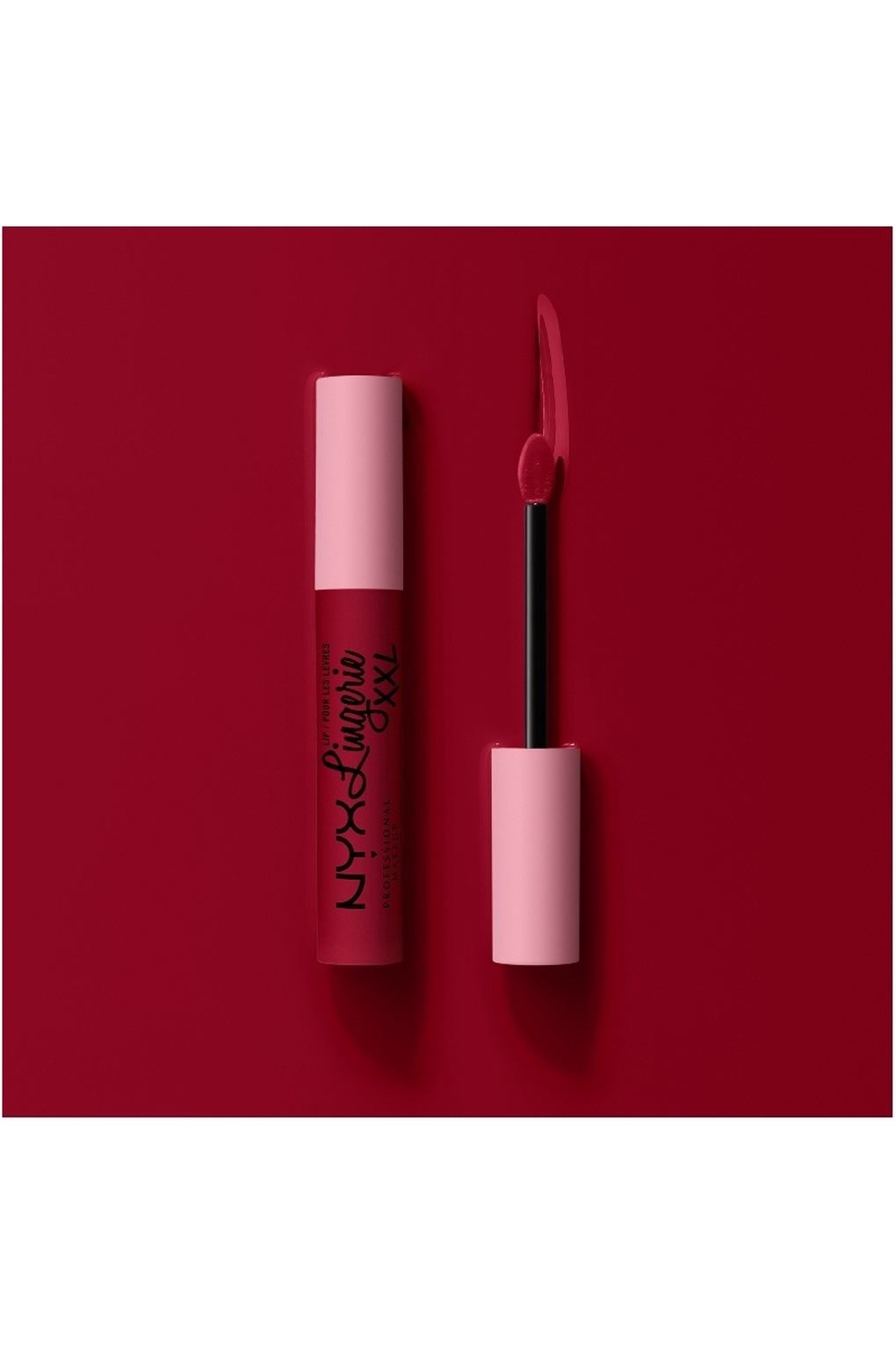 Губная помада NYX Professional Makeup Lip Lingerie XXL Matte Liquid Lipstick Sizzlin', 4 мл. Фото 5.
